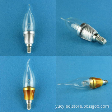 E14 3W White LED Candle Light (YC-4026(1*3W))